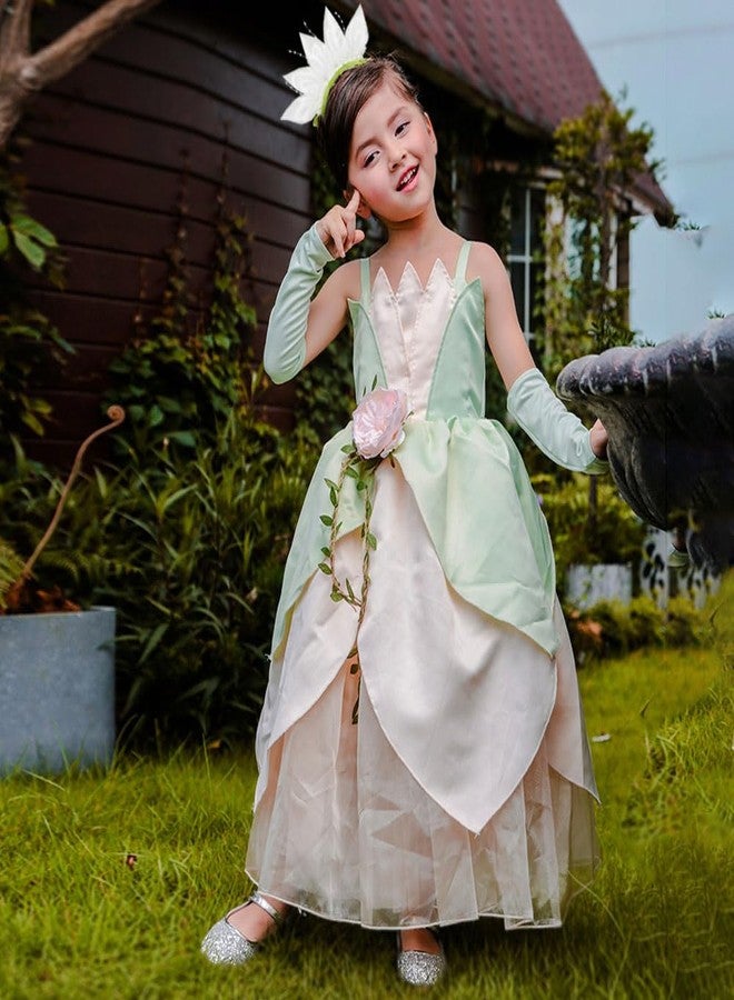 يوسبيبي إكسسوارات تنكرية للأميرة تيانا للبنات - طوق رأس للهالوين، هدايا حفلات الكريسماس للأطفال - Image 2